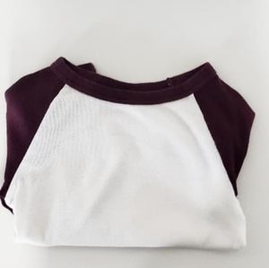 ribbed maroon long sleeve